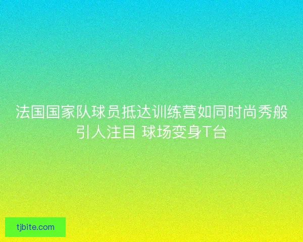 法国国家队球员抵达训练营如同时尚秀般引人注目 球场变身T台